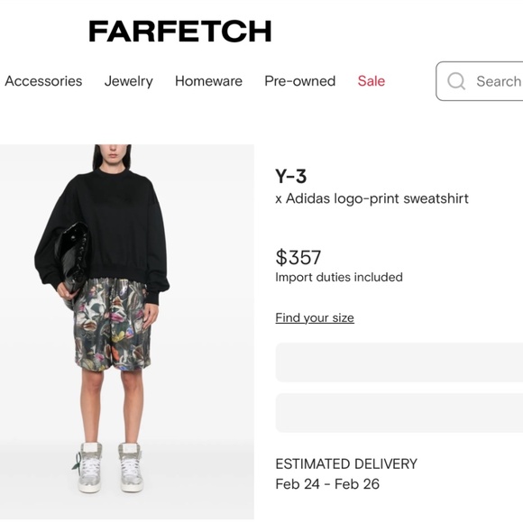 Y-3 x Adidas logo-print sweatshirt - Picture 10 of 11